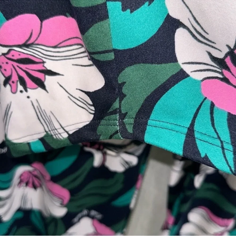 kate spade S Navy Pink White Black Floral Blossom Cozy PJ Short Sleeve & Pants